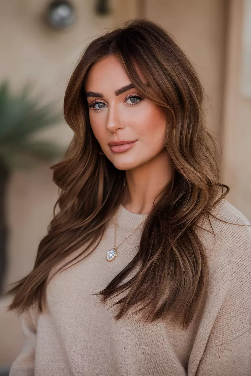 A beautiful woman with a Beach Waves hairstyle
