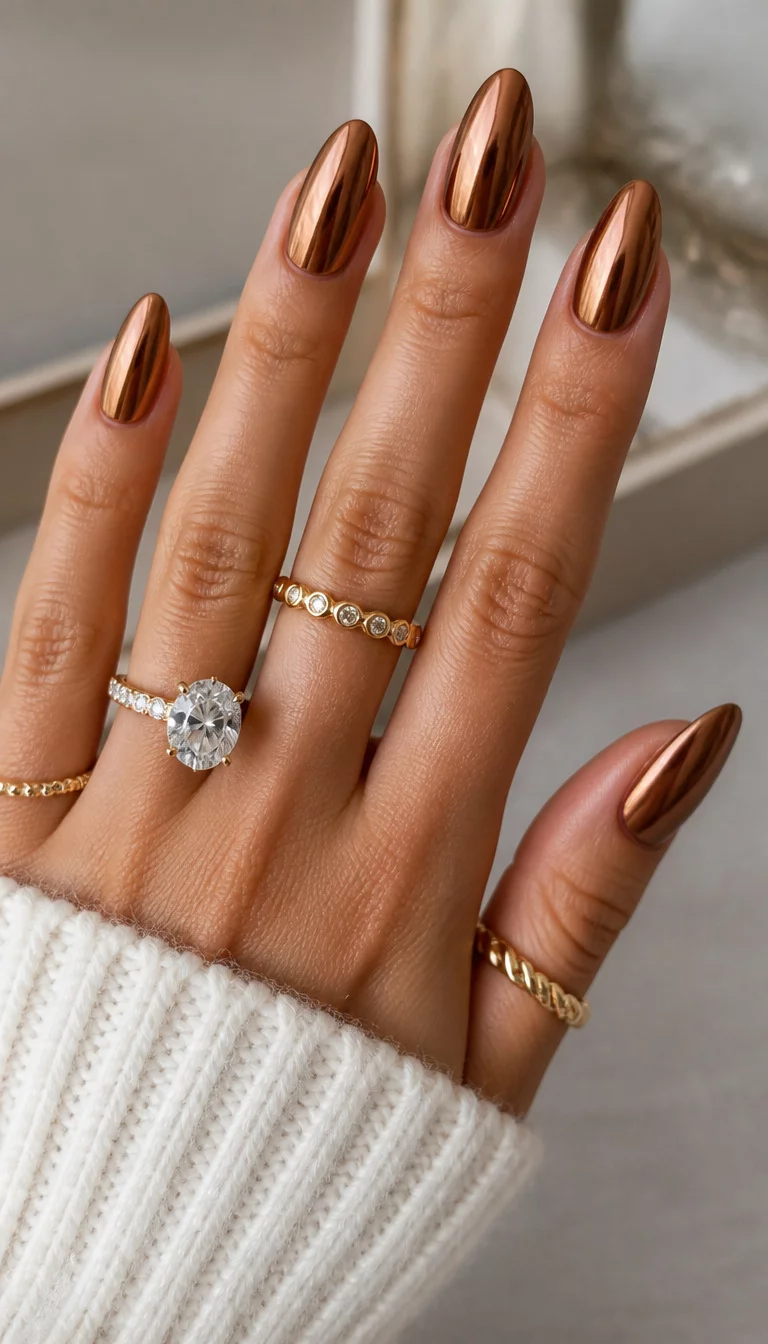 21 Fall Chrome Nails 2026
